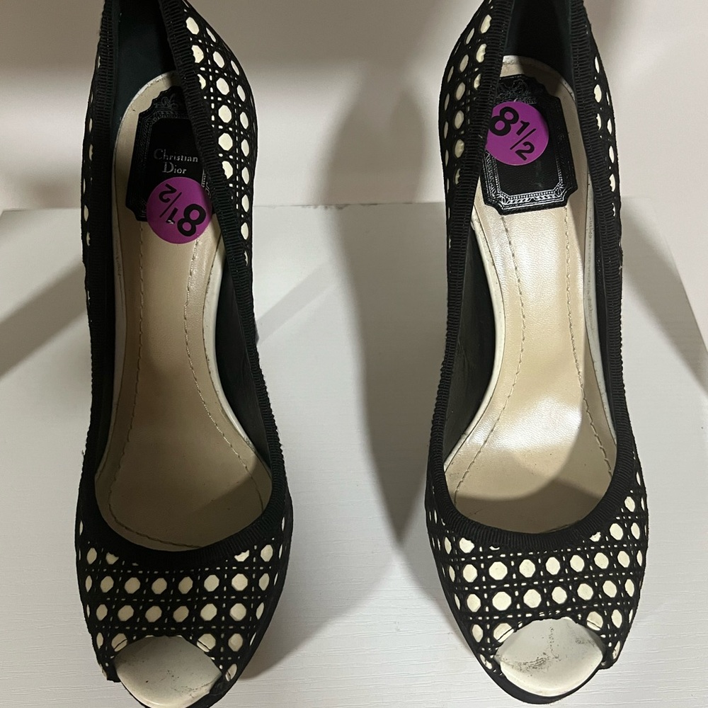 Christian Dior platform pep toe high heel